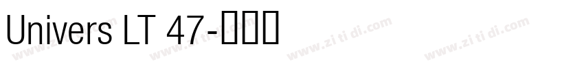 Univers LT 47字体转换